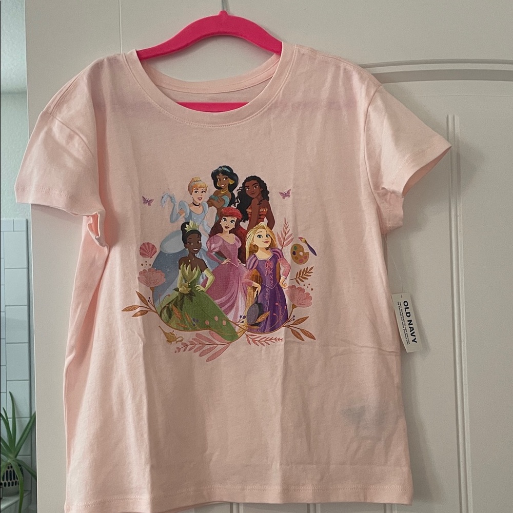 Old Navy Light Pink Disney Princess Graphic Tee